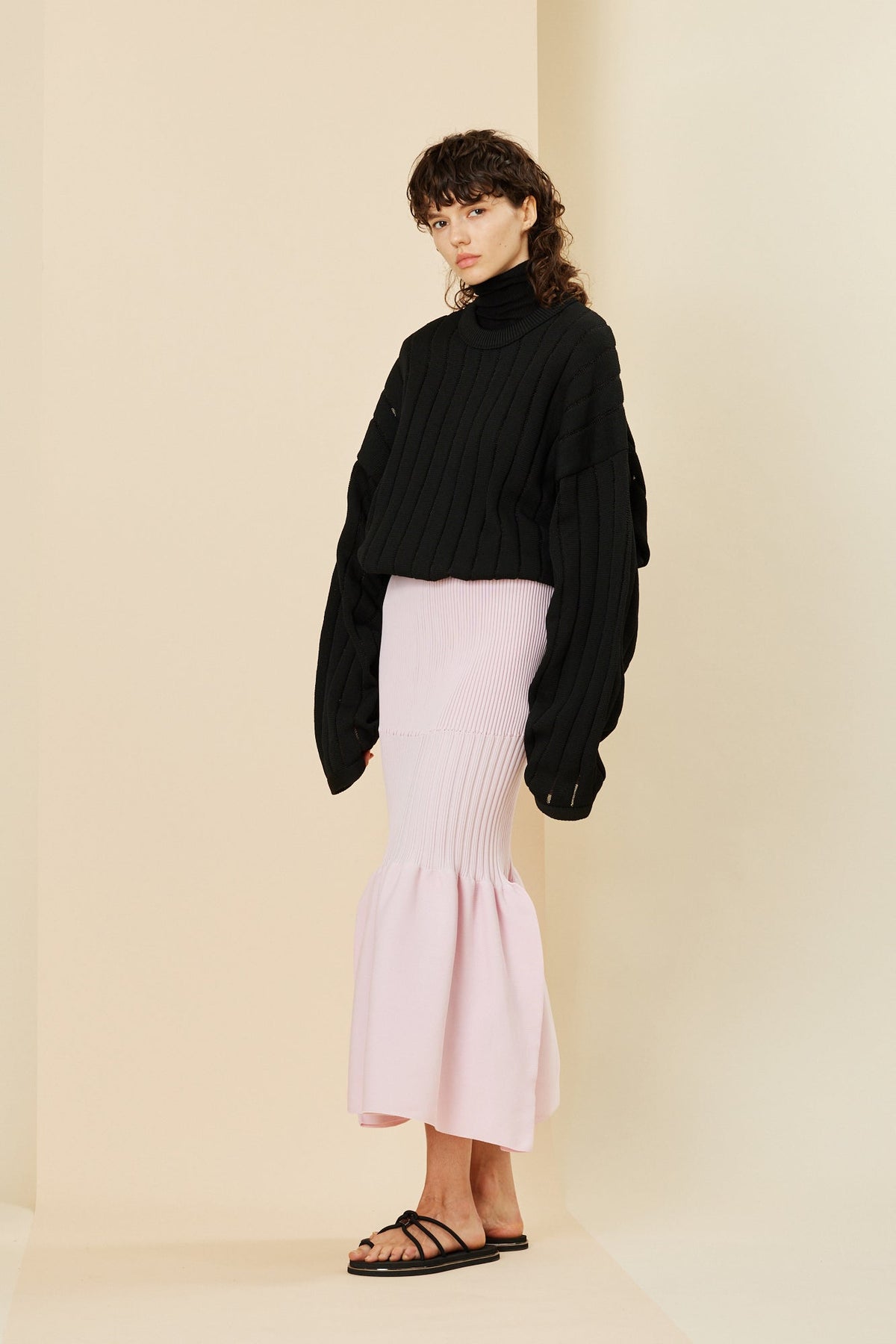 FLUTED MERMAID SKIRT