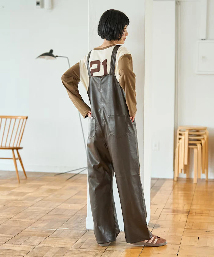 Leatherette Overalls
