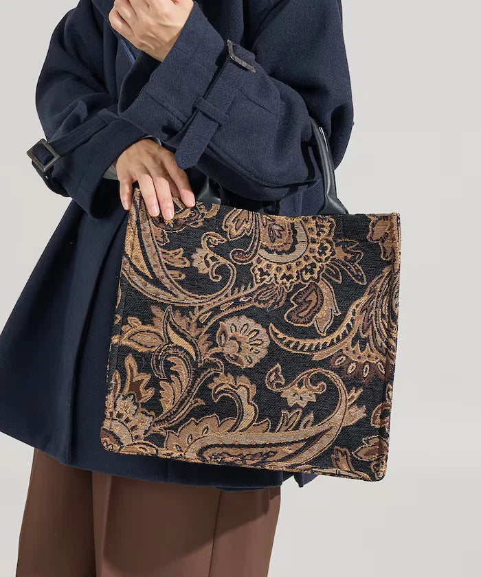 2WAY Paisley Jacquard Tote Bag Limited Edition