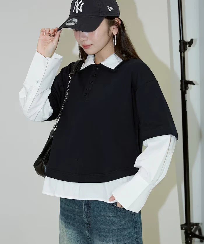 Shirt Layered Polo Top Limited Edition