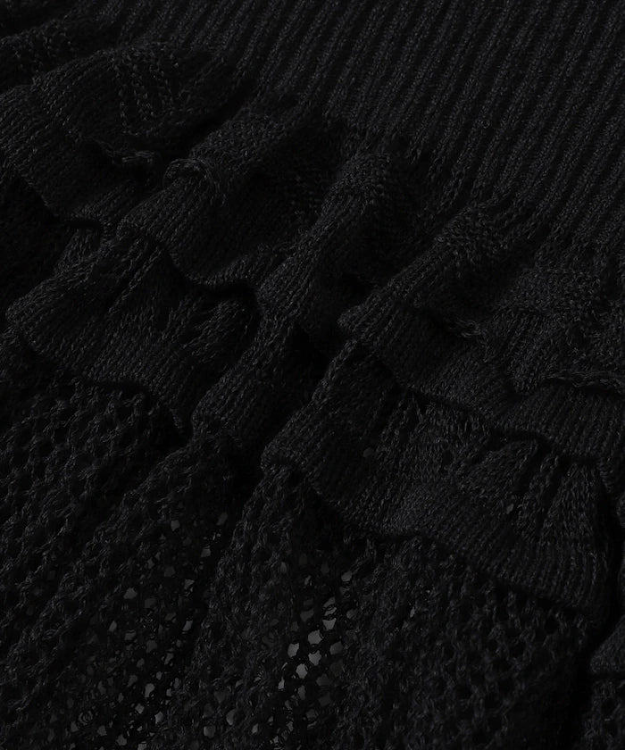 Japan Made Whole Garment Peplum Top