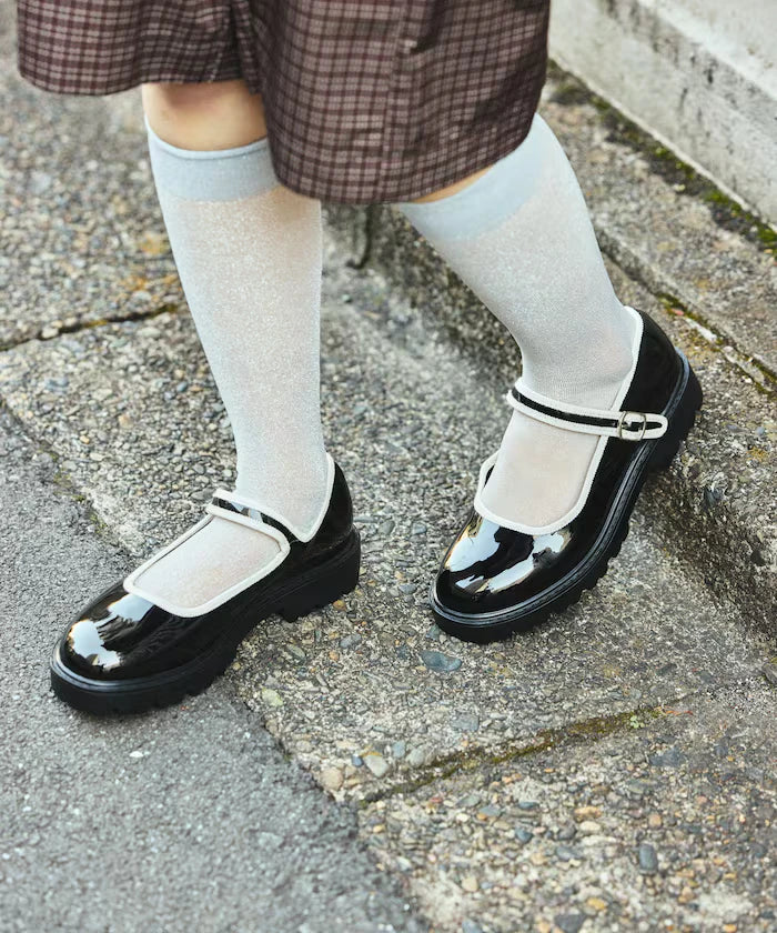 Sunny Rain Compatible Chunky Mary Jane Sneakers