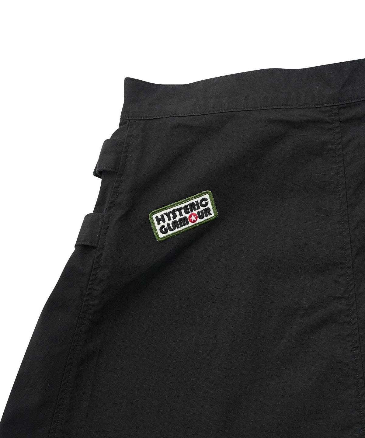 Military Pleated Wrap Skirt