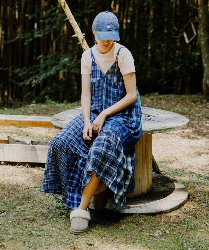 Vintage Remake Check Cami Dress
