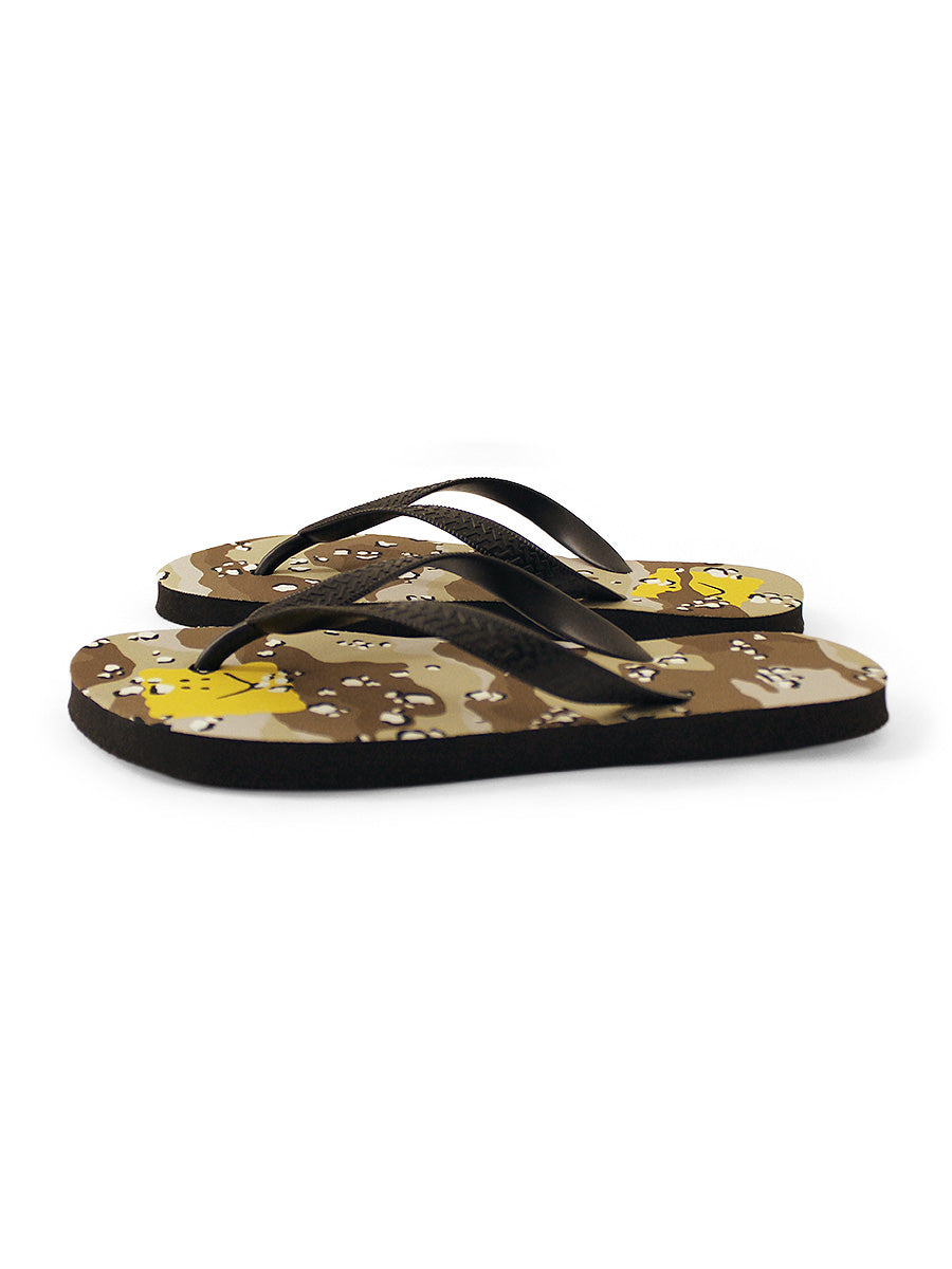 Chocolate Chip Camouflage Flip Flops