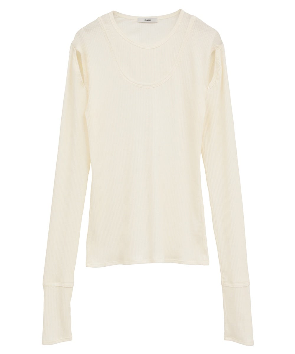 LAYERED SHOULDER CUT TOPS