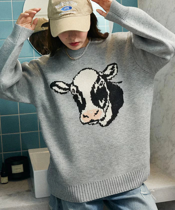 Animal Jacquard Big Knit Limited Edition