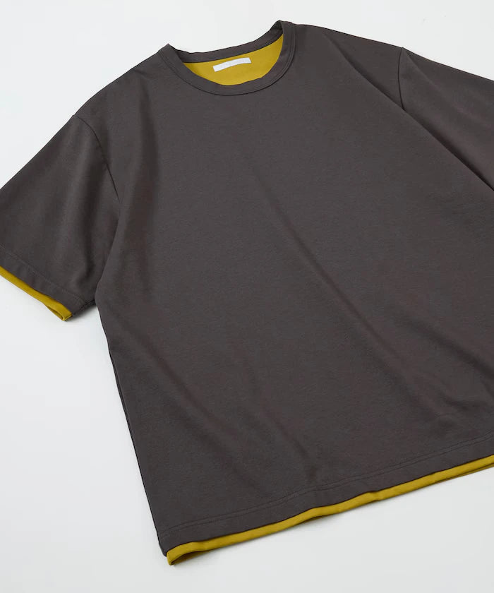 Relaxed Fit Reversible Cardboard Short Sleeve T-Shirt / Color Design
