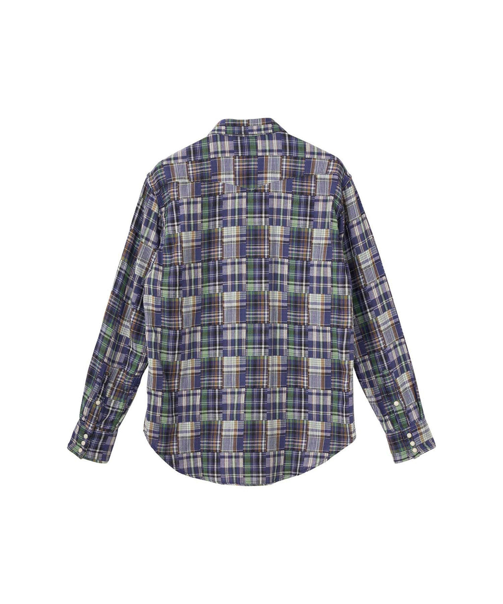 Double Gauze Check Western Shirt