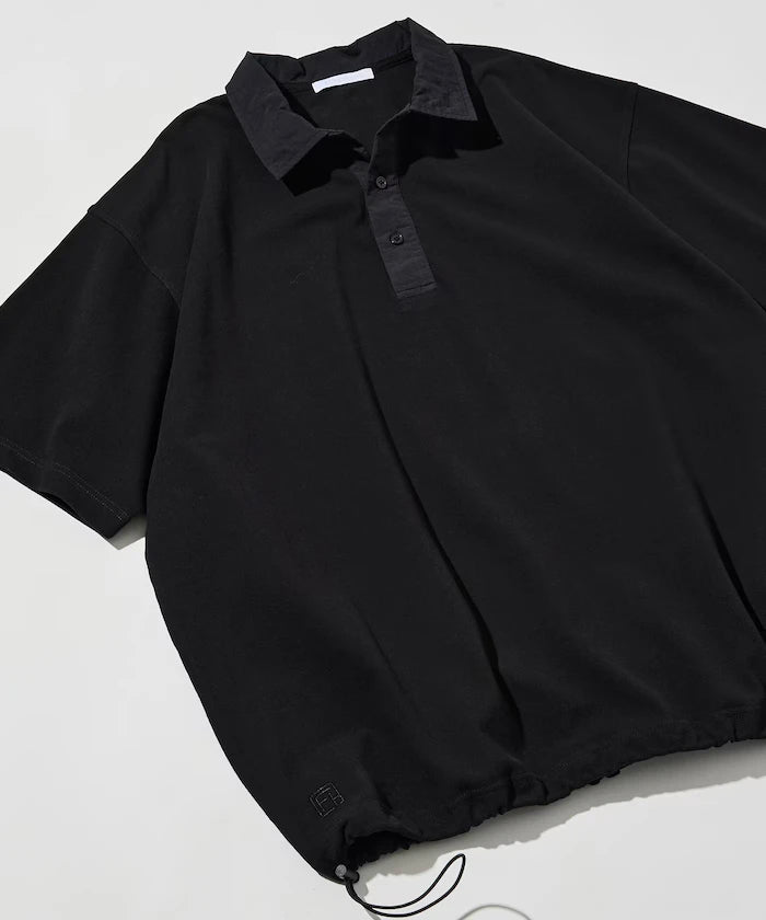 Big Silhouette Spindle Short Sleeve Tech Polo