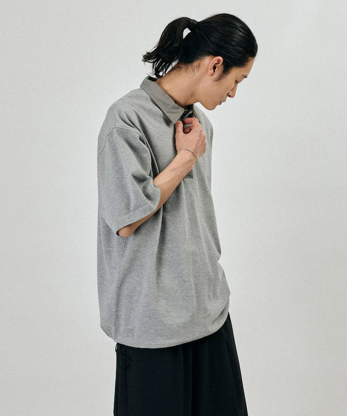 Big Silhouette Spindle Short Sleeve Tech Polo
