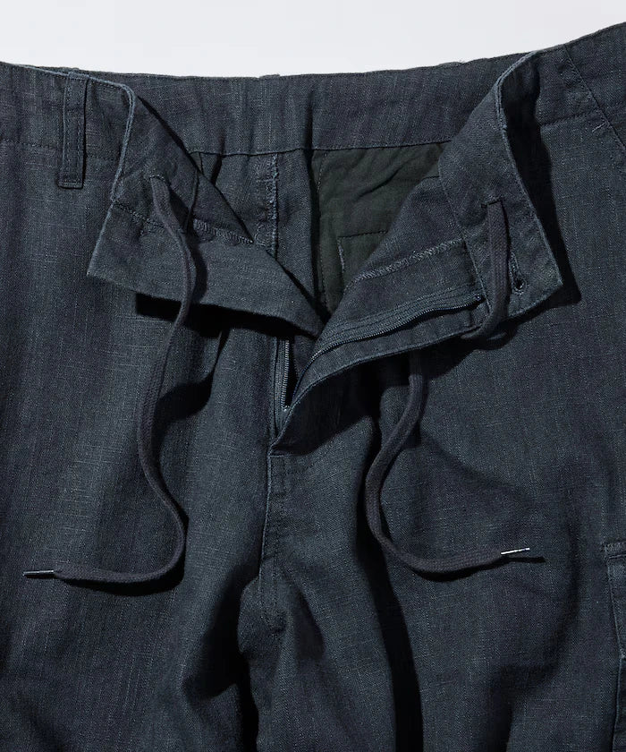 LINEN COTTON EASY CARGO PANTS 【Compatible with Set-Up】