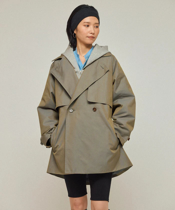 T/C Chambray Short Trench Coat