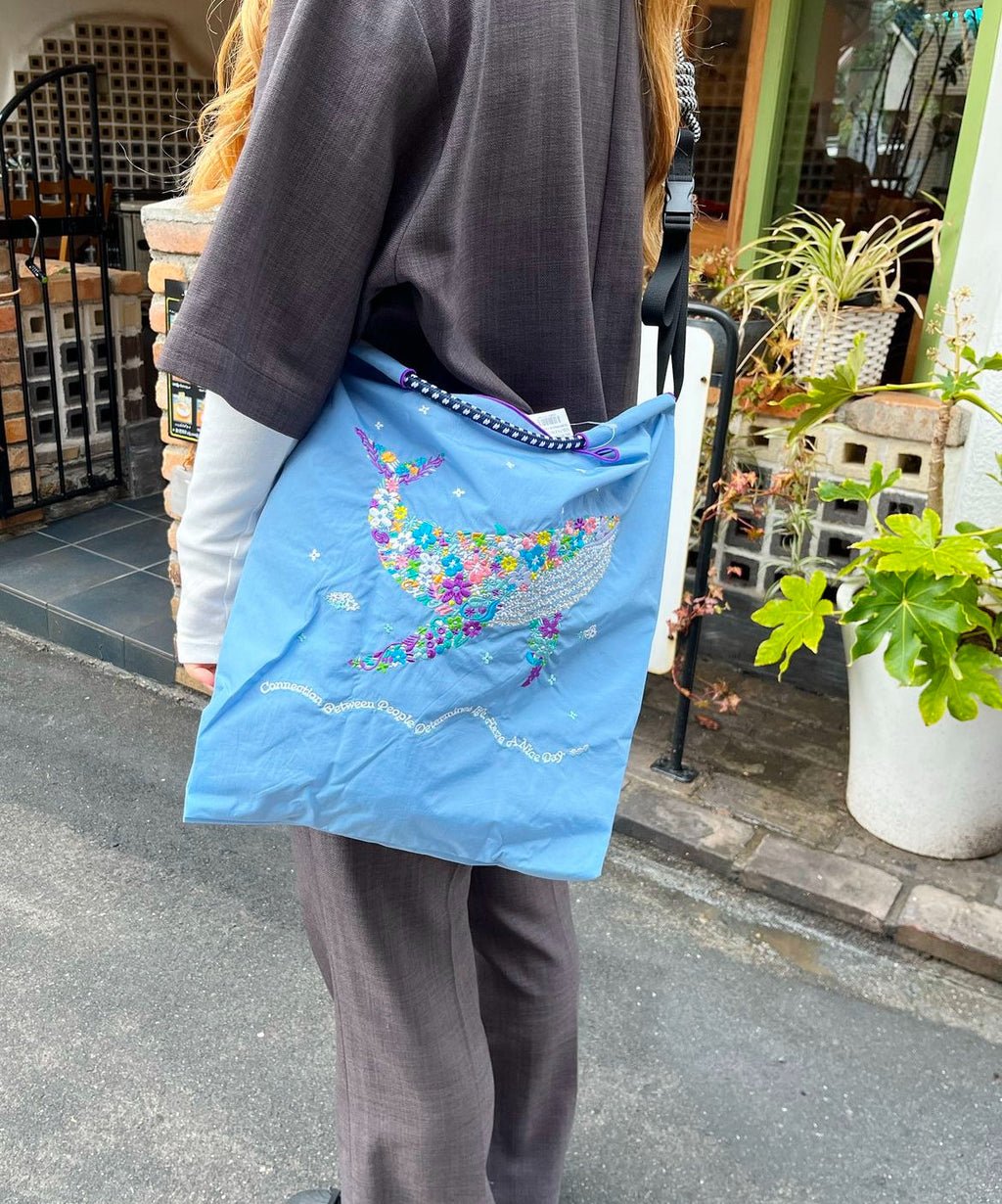 F.Whale(Flower Pattern Whale)M#74 Z/BLUE-301054
