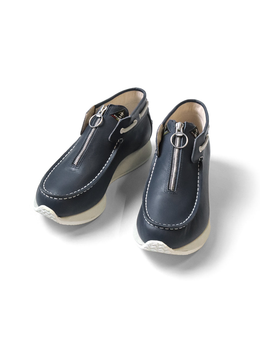 Leather ZIP Deck Sneakers