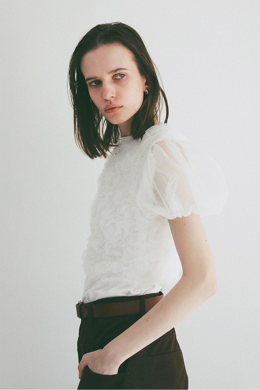 TULLE VEST LAYERED TOPS