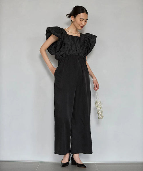 2WAY Flower Sheer Jacquard Docking All-in-One