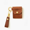 OILED SHRINK LEATHER COIN CASE/CHOCO