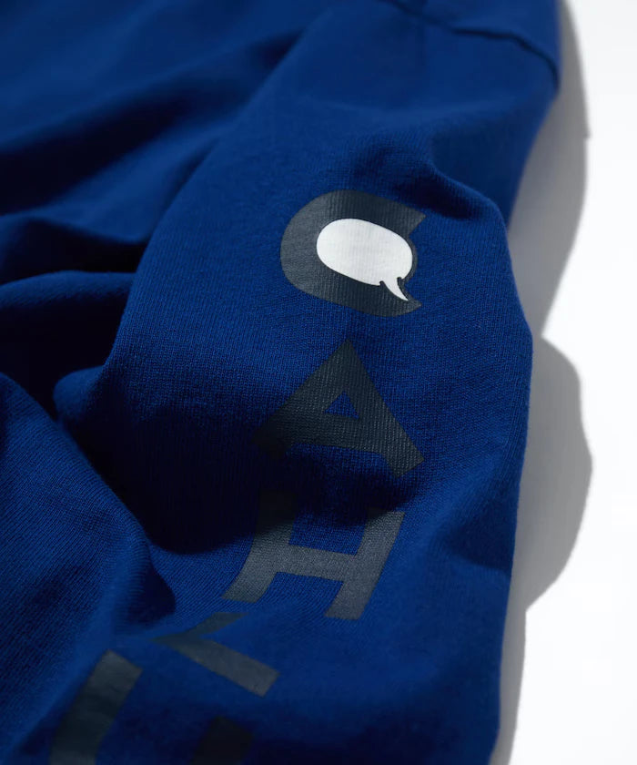 Heavy weight Jersey Mock Neck L/S Print Tee