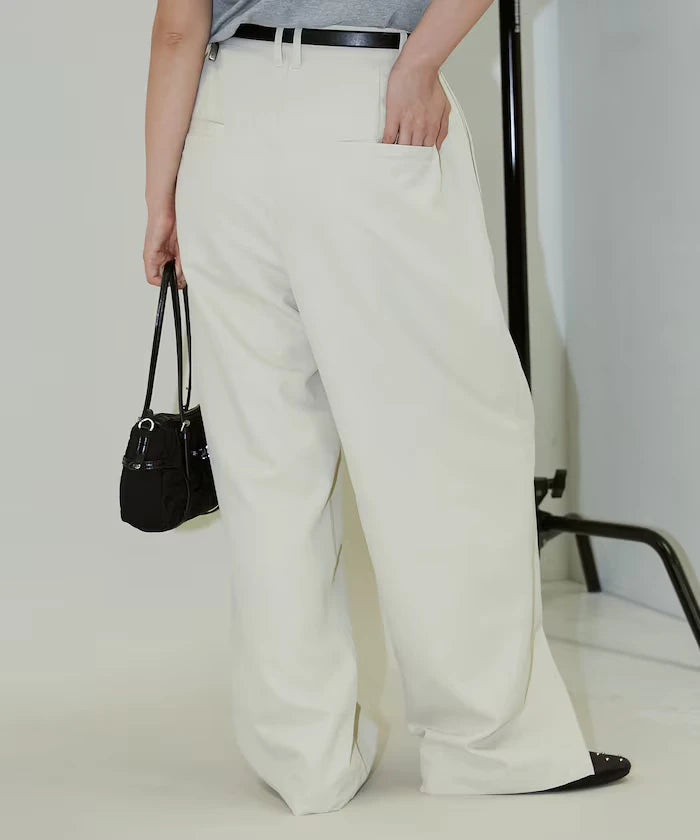 Color Tuck Slacks Pants Limited Release