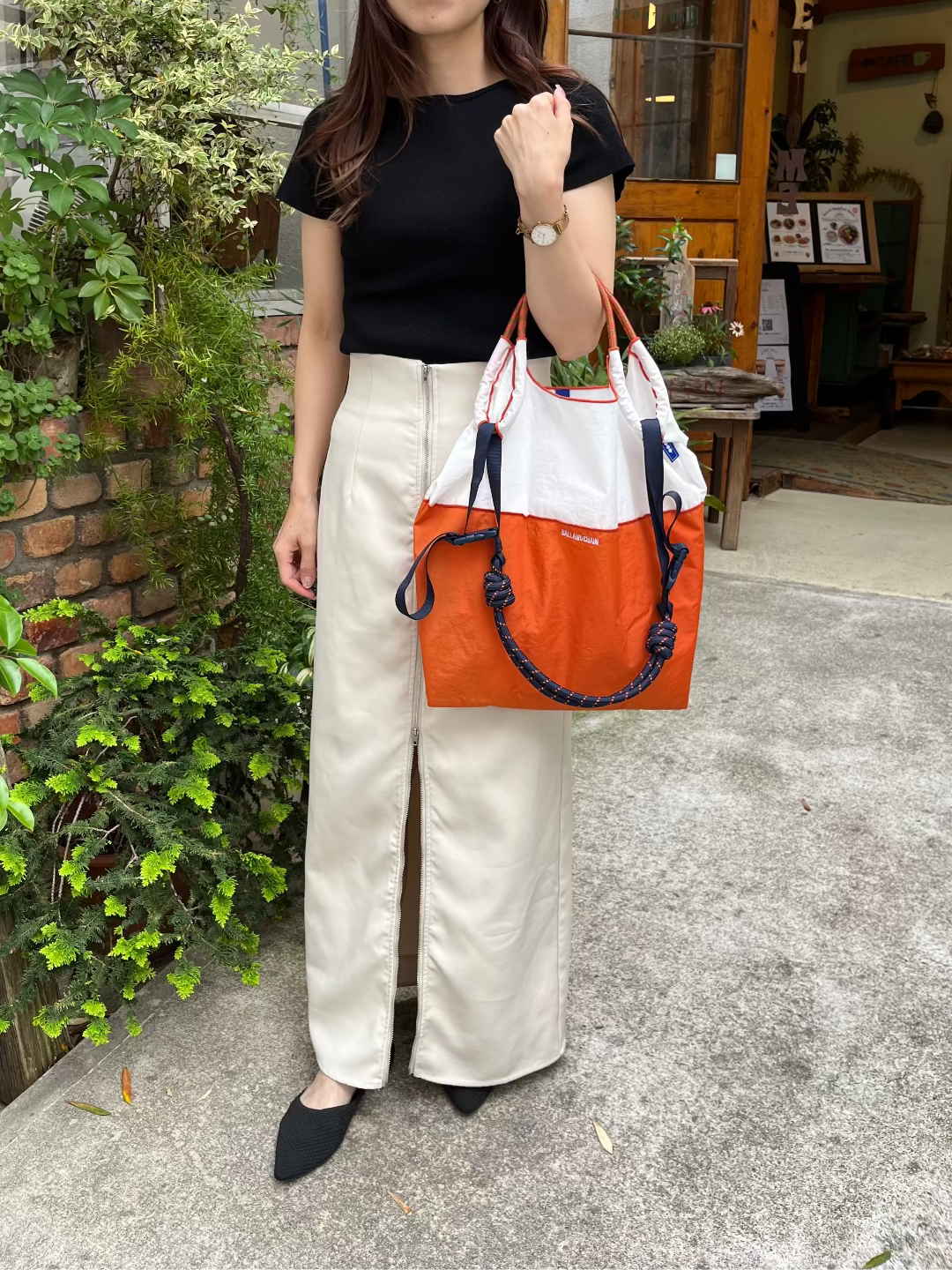 Bicolor Model (Bicolor) M#0407 WHITE/ORANGE-301095