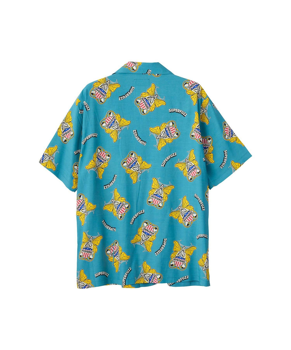 Levitated Girl Open Collar Shirt