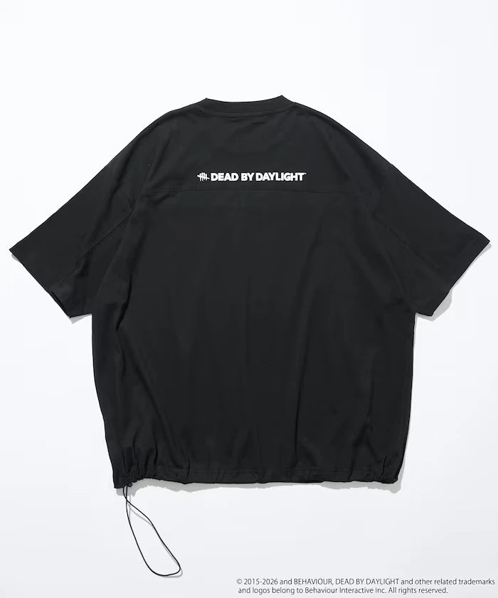 Dead By Daylight Exclusive Big Logo Hemmed Code Football T-Shirt