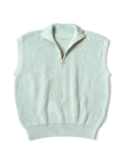 5G Cable Knit Half-Zip Vest