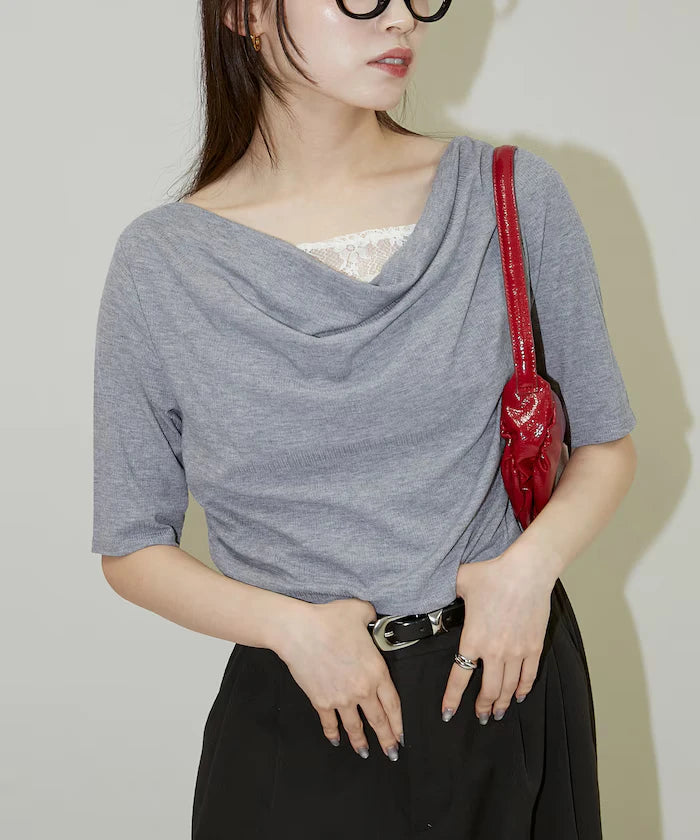 Race Layered Tereko Draped T-Shirt Limited Edition