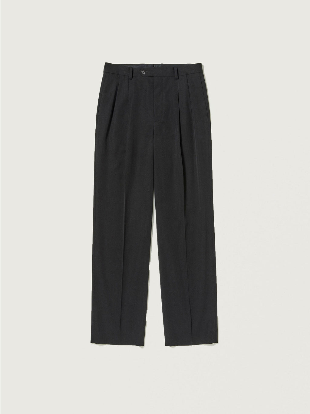 LIGHT WOOL MAX GABARDINE TWO-TUCK SLACKS