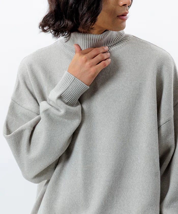 Relaxed Fit Easy Care Washable Turtleneck Knit
