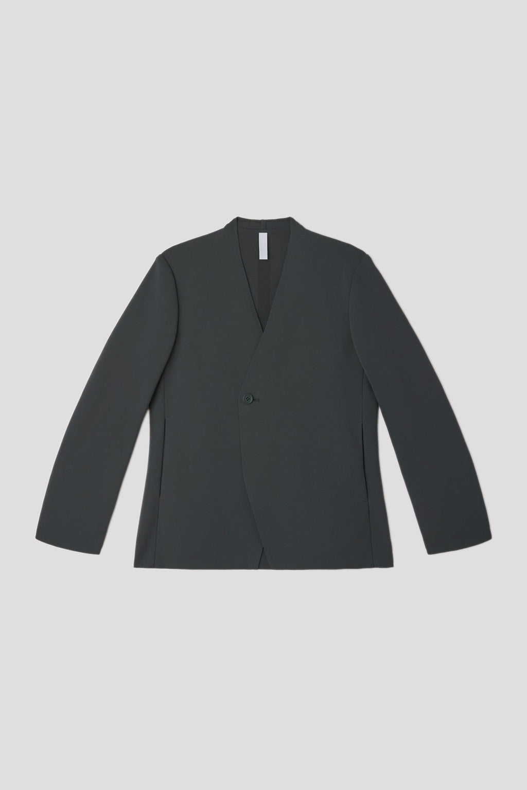 MILAN DOUBLE BREASTED COLLARLESS JACKET
