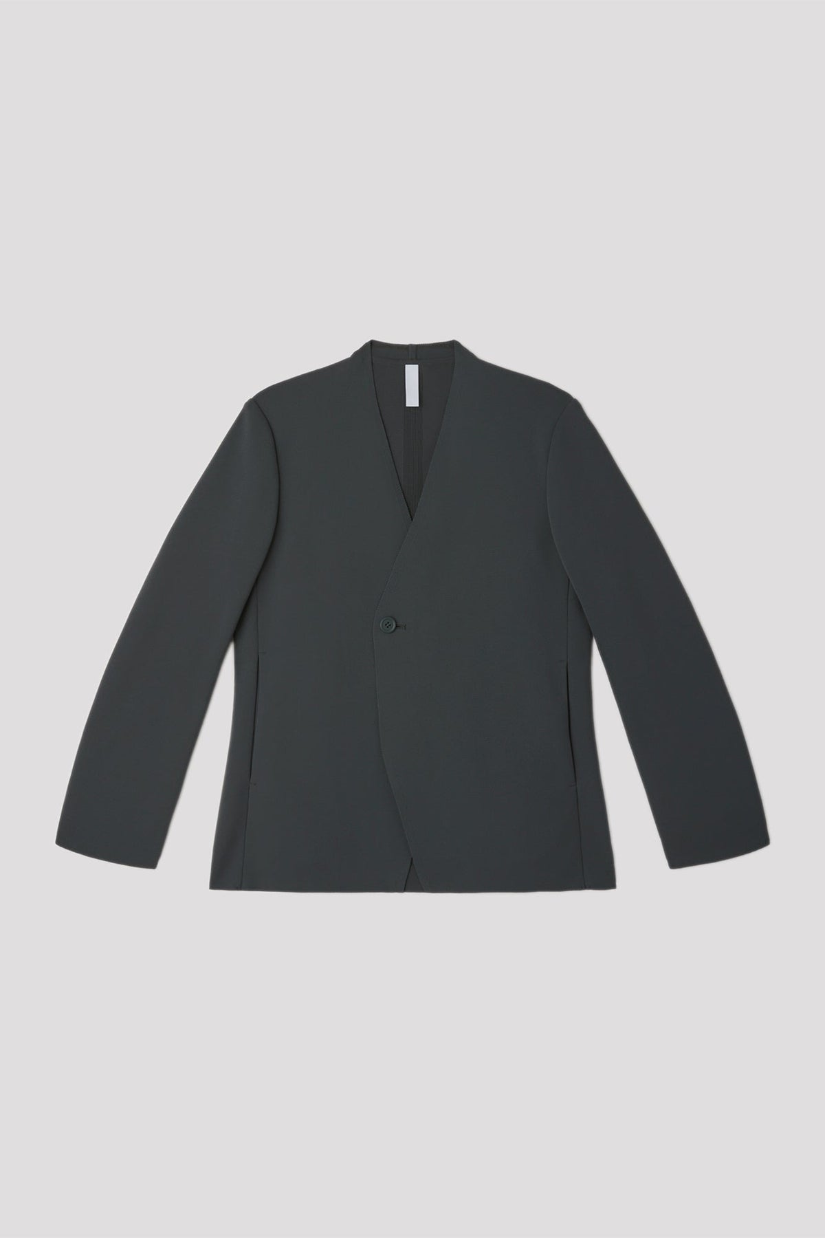 MILAN DOUBLE BREASTED COLLARLESS JACKET