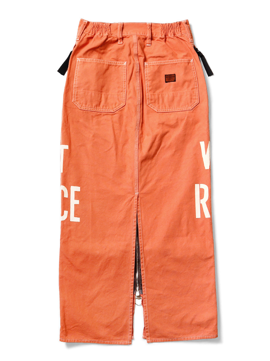 Thin Canvas Waist Repair Long Skirt