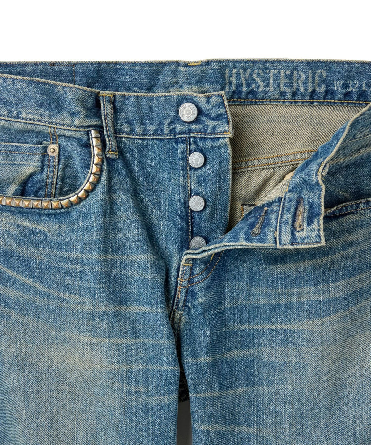 HYS SP Processing Slim Straight Denim Pants
