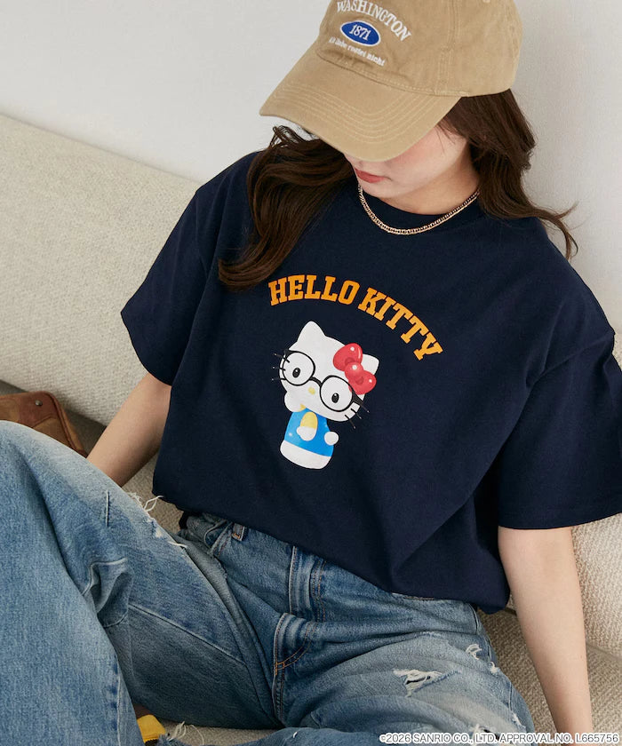 "SANRIO CHARACTERS" College Style Printed T-Shirt Limited Edition