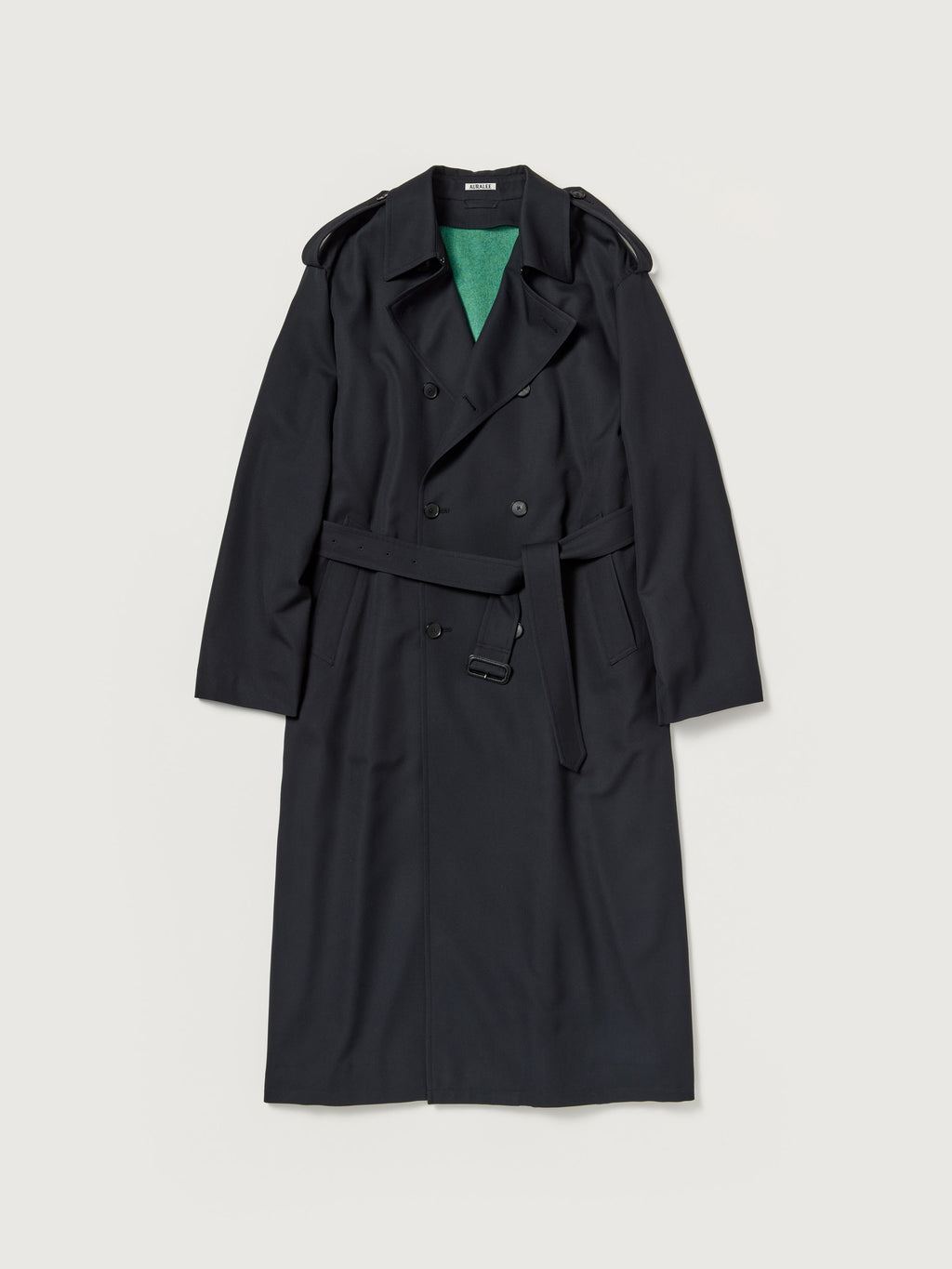 ULTRA FINE WOOL TRENCH COAT WITH DETACHABLE LINER