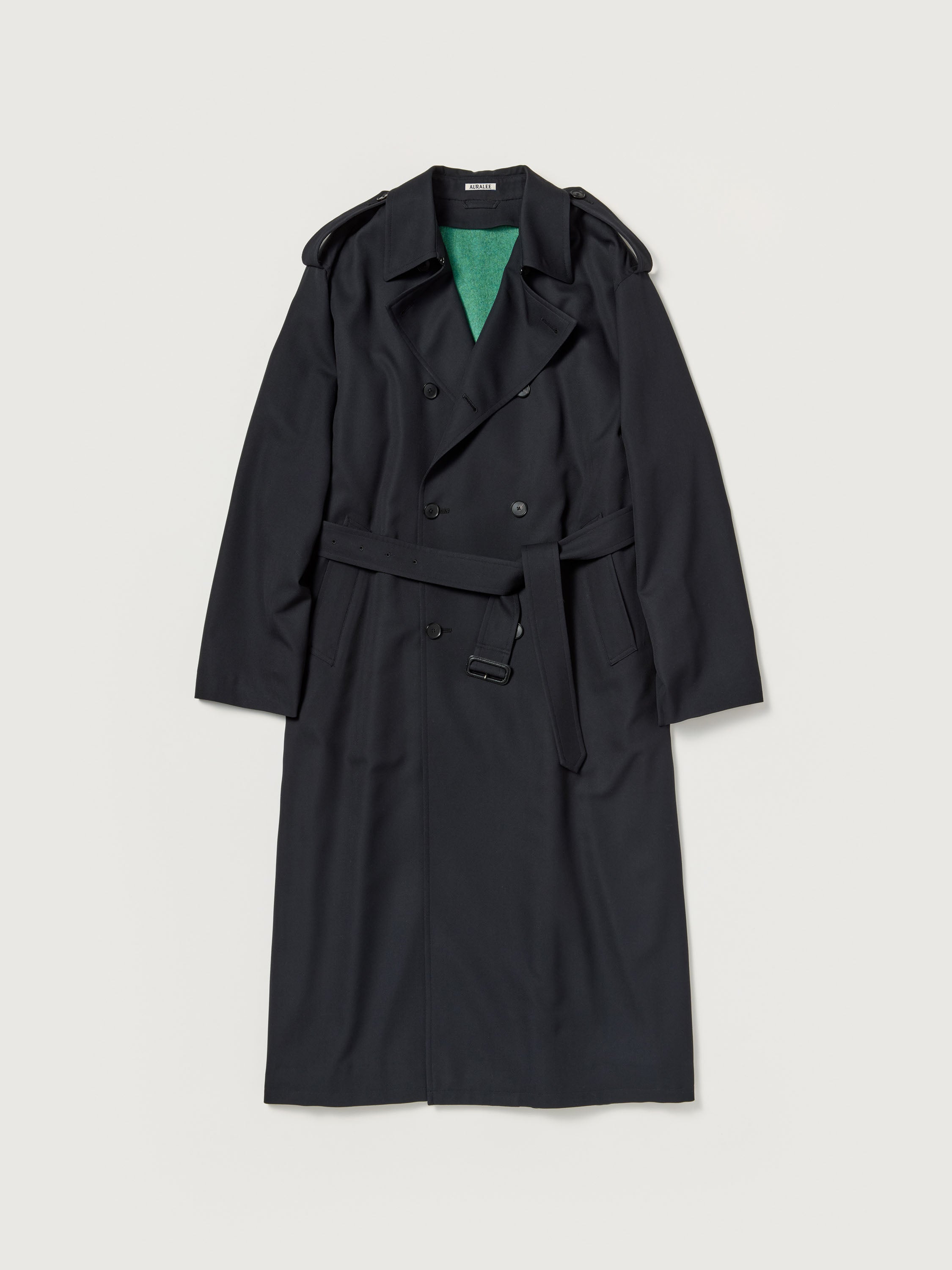 ULTRA FINE WOOL TRENCH COAT WITH DETACHABLE LINER