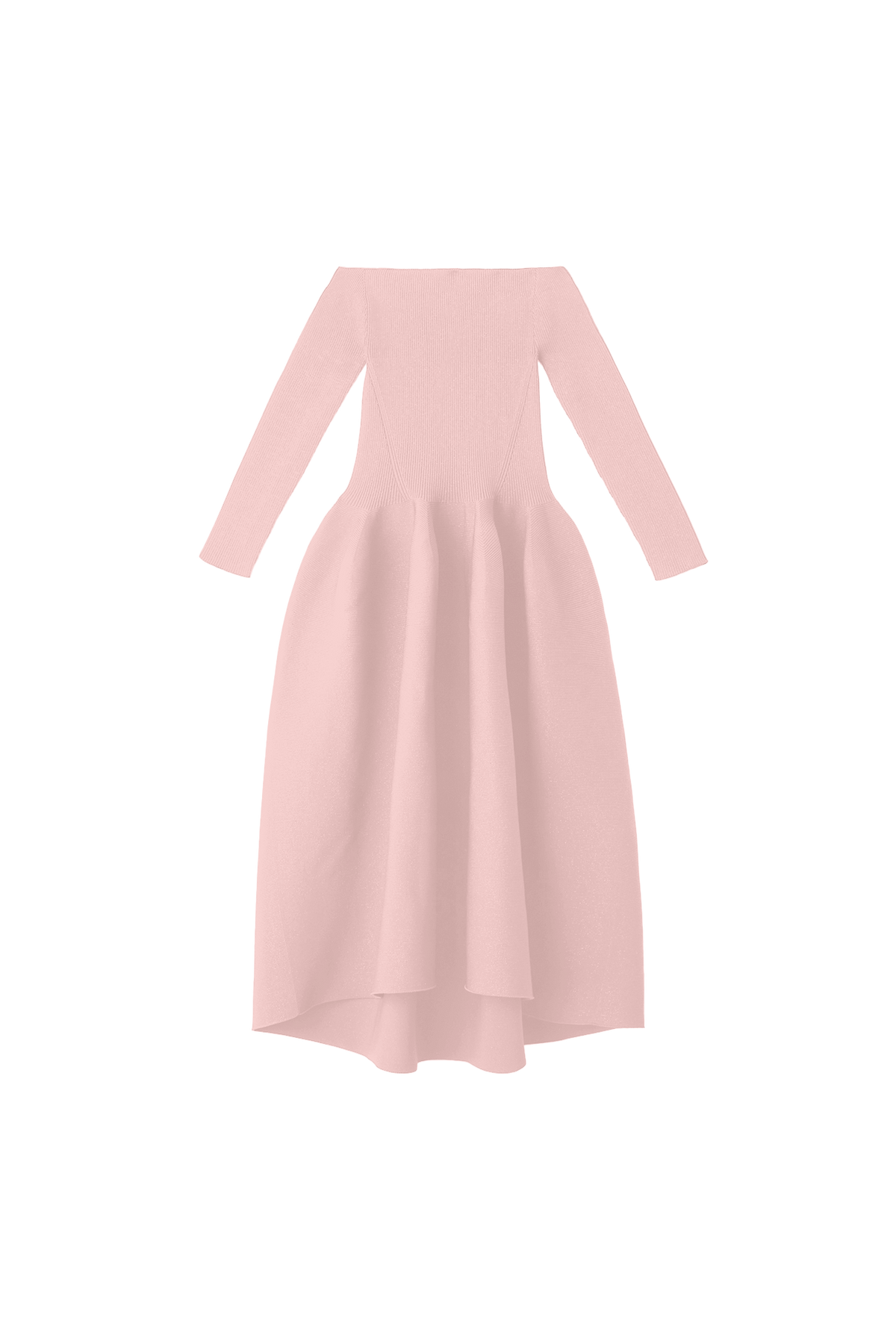 POTTERY HS OFF SHOULDER LONG SLEEVE DRESS