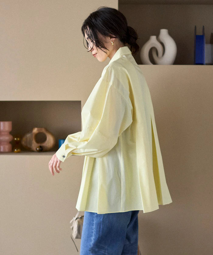 Box Stacked Balloon Sleeve Long Sleeve Shirt
