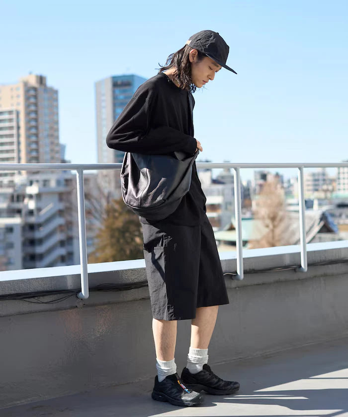 Nylon Sleek Water Length Baggy Shorts