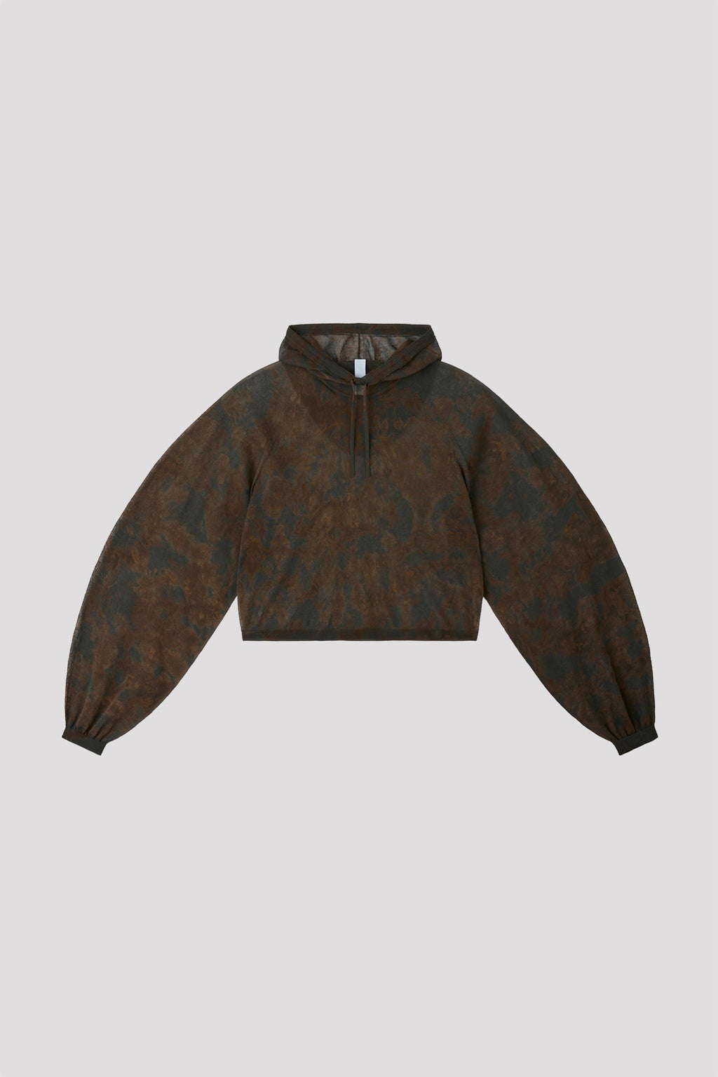DYEING TC LUCENT CROPPED HOODIE