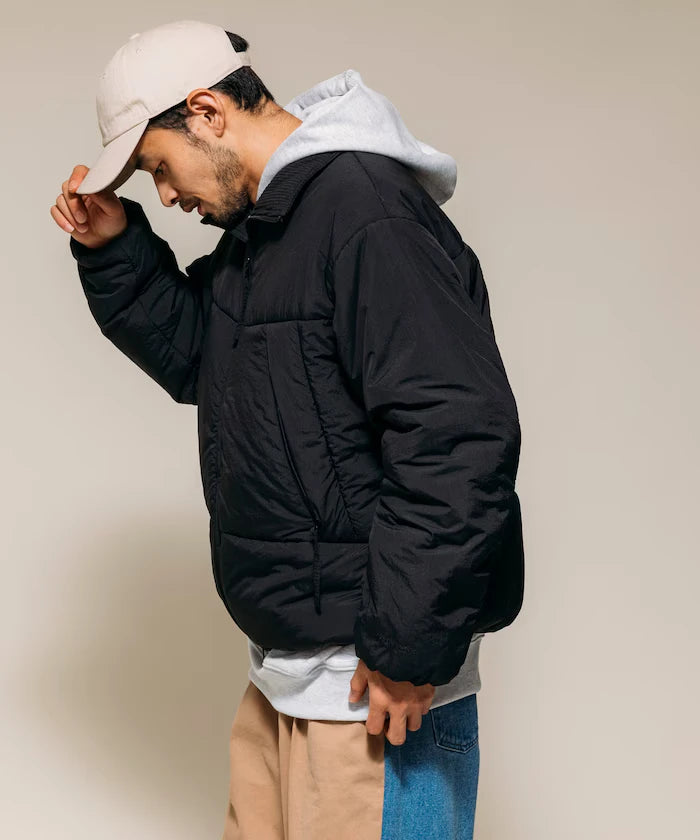 PRIMALOFT PUFF JACKET / Primaloft Stand Collar Puff Jacket / Insulated Blouson