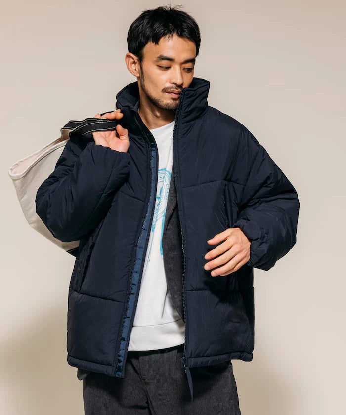 PRIMALOFT PUFF JACKET / Primaloft Stand Collar Puff Jacket / Insulated Blouson