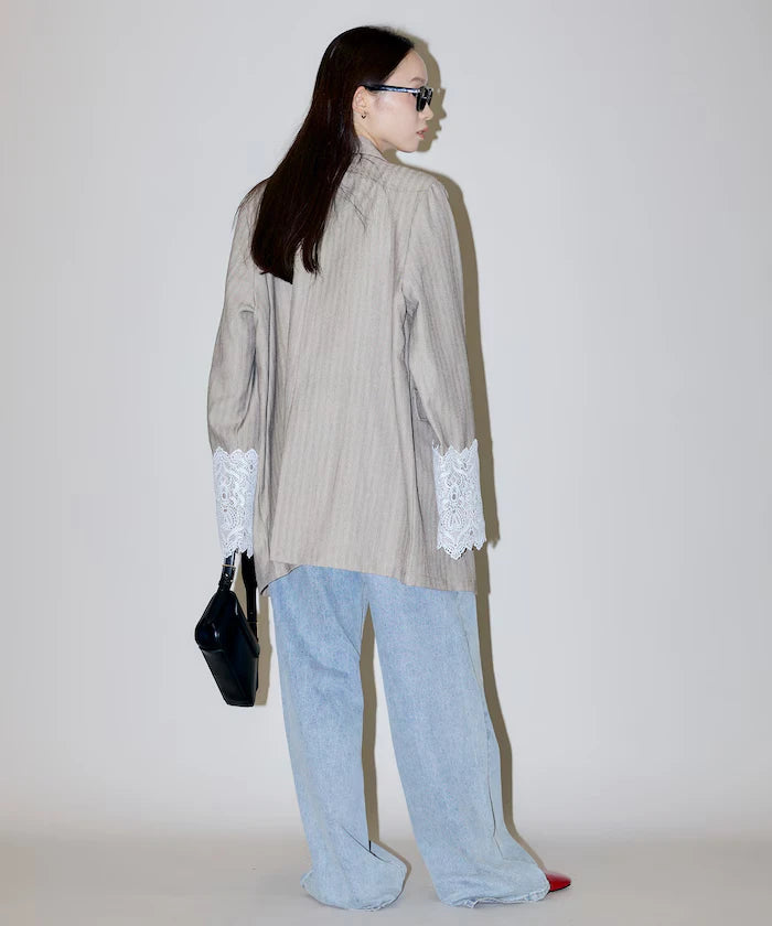 Lace Cuff Tailored Jacket