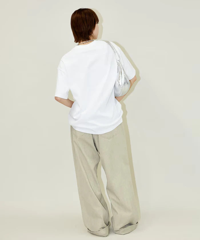 MLB One-Point Flower Embroidery T-Shirt