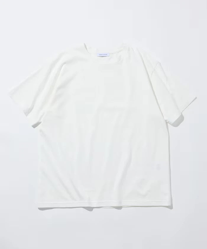 Sheer Knit & Cotton T-Shirt Layered Set