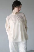 SHEER MESH CURVE SLEEVE TOPS