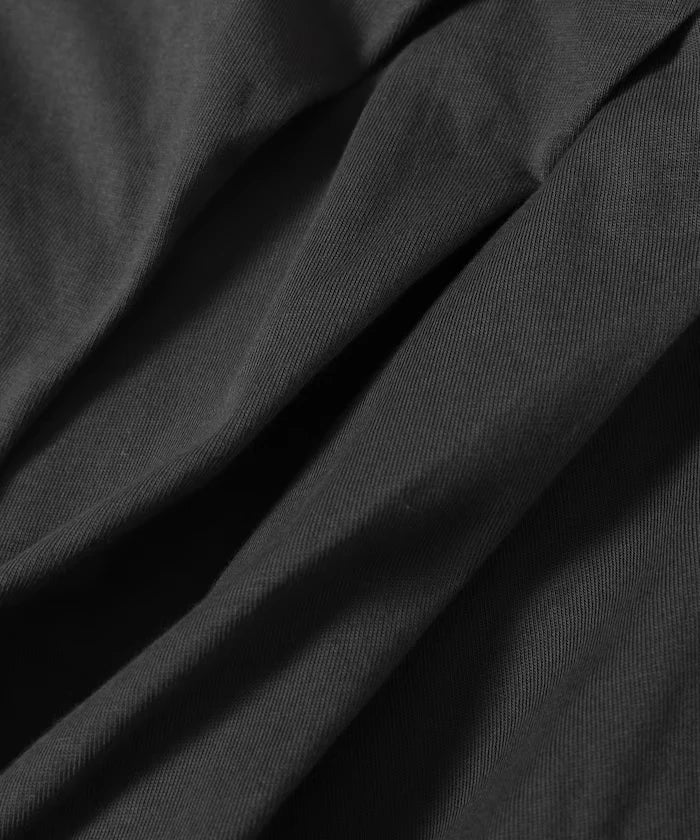 Organic Cotton Asymmetrical Draped Top