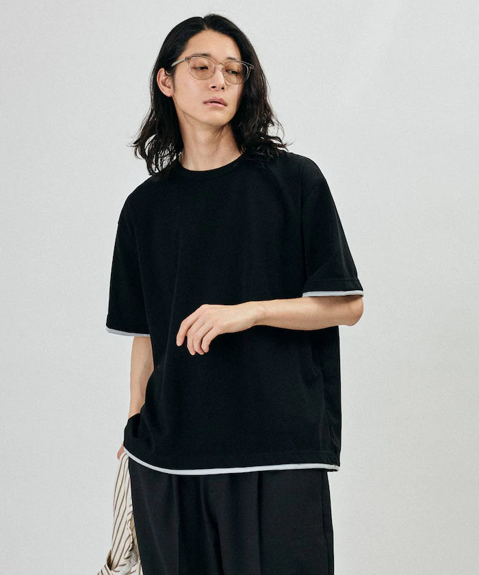 Relaxed Fit Reversible Cardboard Short Sleeve T-Shirt / Color Design